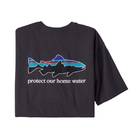 PATAGONIA M'S L/S HOME WATER TROUT RESPONSIBILI-TEE BLACK