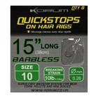 KORUM QUICKSTOPS ON HAIR RIGS 38cm barbless