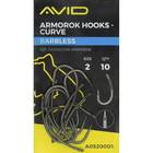 AVID ARMOROK HOOKS CURVE BARBLESS