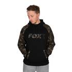 FOX RAGLAN HOODY BLACK/BROWN