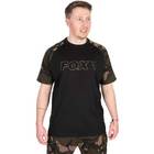 FOX OUTLINE PRINT T-SHIRT BLACK