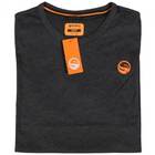 GURU BRUSH LOGO TEE HEATHER CHARCOAL