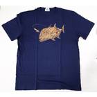 FISHERMAN GT TATOO T-SHIRT NAVY/GOLD