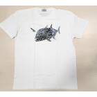 FISHERMAN GT TATTOO T-SHIRT #WHITE/BLUE