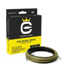 CORTLAND SPECIALITY PIKE MUSKY SINKING/INTERMEDIATE WF10 SINK 8 OLIVE/PALE YELLOW