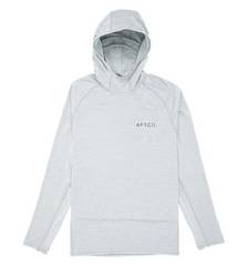 AFTCO ADAPT HD HIGH PERFORMANCE UPF PROTECTION LIGHT GRAY HEATHER