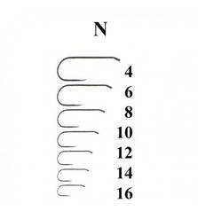 KNAPEK FLY HOOKS NYMPHS 25pcs