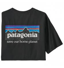 PATAGONIA P-6 MISSION ORGANIC TSHIRT INK BLACK