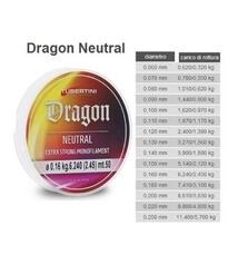 TUBERTINI DRAGON NEUTRAL 50m 0.09 - 0.22mm