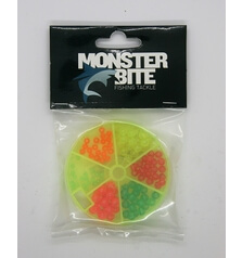 MONSTER BITE LEAD FLUORO BEADS 6 COLOUR