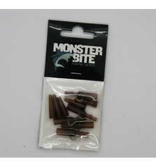 MONSTER BITE LEAD CLIP INOX+TAIL RUBBER BROWN