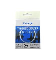 KNAPEK TAPERED LEADER 2X/360cm tip 0.23mm