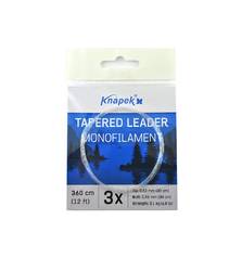 KNAPEK TAPERED LEADER 3X/360cm tip 0.20mm