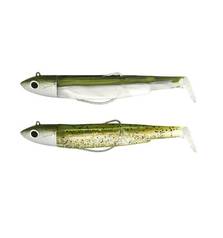 FIIISH BLACK MINNOW DOUBLE COMBO OFFSHORE 70mm 6g #KAKI/KAKI PEARL