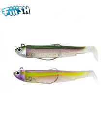 FIIISH BLACK MINNOW DOUBLE COMBO SEARCH 90mm 8G #GREEN MORNING/PURPLE IMPACT