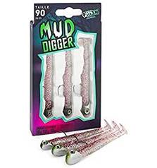 FIIISH MUD DIGGER MAXI COMBO 90mm 5g 10g 15g #Purple Glitter