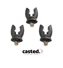 CASTED RUBBER ROD BUTT REST BLACK