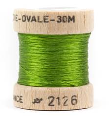 54 DEAN STREET OVAL PURE SILK FLOSS Olive Green