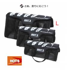 HOTS LURE MESH BAG black #L 36cm × 21cm × 21cm