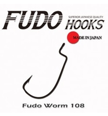 FUDO HOOKS WORM HOOK W108 #4/0