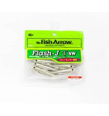 FISH ARROW FLASH-J 3IN SW #100SHIRASU/SILVER