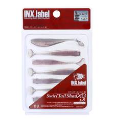 INX LABEL SWIRL TAIL SHAD XG 2.8in 7pcs #191
