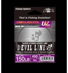 FISHING FIGHTERS UV DEVIL ASSIST LINE titanium stainless alloy & polymer 3m