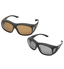 SNOWBEE OVER-SPEC POLARIZED SUNGLASSES BLACK/ AMBER