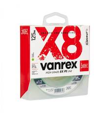 LUCKY JOHN VANREX X8 BRAID FLUO GREEN 125M