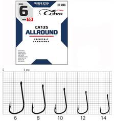 COBRA HOOKS ALLROUND CA125 10PCS