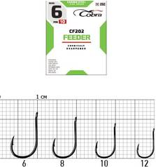 COBRA FEEDER MASTER HOOKS CF202 10PCS