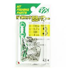 NT BIG GAME TROLLING BB POWER SWIWEL & LOCK SNAP