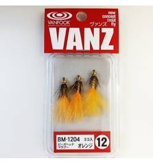 VANFOOK VANZ BM BEADS HEAD MARABOU TROUT FLY #12 3pcs