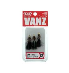 VANFOOK VANZ BM BEADS HEAD MARABOU TROUT FLY #12 3pcs