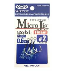 VANFOOK MICRO JIG MJ-04 feather single assist 0.5cm