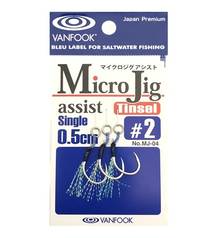 VANFOOK MICRO JIG MJ-04 feather single assist 0.5cm