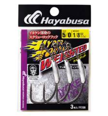 HAYABUSA HYPER TORNADO WEIGHTED WORM HOOK 3PCS