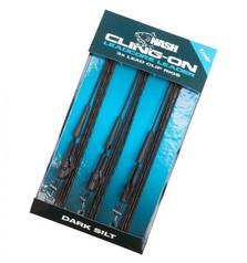 NASH LEADCORE LEADER LEAD CLIP RIGS 3pcsDARK SILT