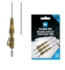 NASH CLING ON UNLEADED LEAD CLIP 40LB 75CM