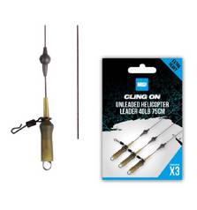 NASH CLING ON UNLEADED LEADER HELI 40LB 75CM