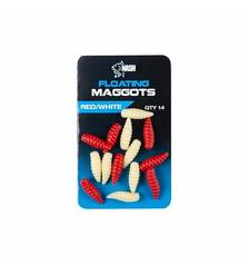 NASH FLOATING MAGGOTS RED-WHITE
