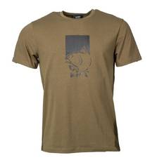 NASH MAKE IT HAPPEN T-SHIRT FISH LOGO GREEN