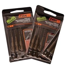 FOX LEAD CLIP SUBMERGE LEADERS W KWIK CHANGE KIT GRAVELLY BROWN
