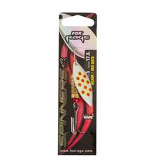 FOX RAGE LEAF SPINNERS #3 11.7g silver/red dots