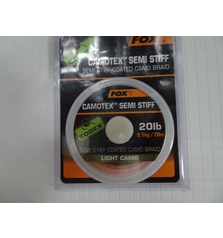 FOX CAMOTEX SEMI STIFF CAMO BRAID 20m 20 - 25lb