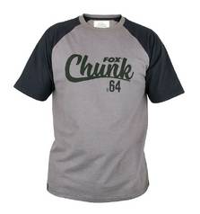 FOX T-SHIRT RAGLAN GREY/BLACK M
