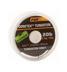 FOX CORETEX TUNGSTEN COATED BRAID 20lb 20m grey