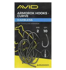 AVID ARMOROK HOOKS CURVE BARBLESS