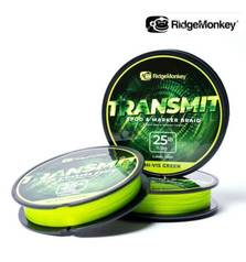RIDGEMONKEY TRANSMIT SPOD & MARKER BRAID 25lb 0.28mm HI-VIS GREEN