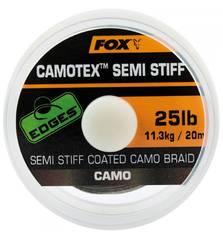 FOX CAMOTEX SEMI STIFF 25lb 11.3kg CAMO 20m